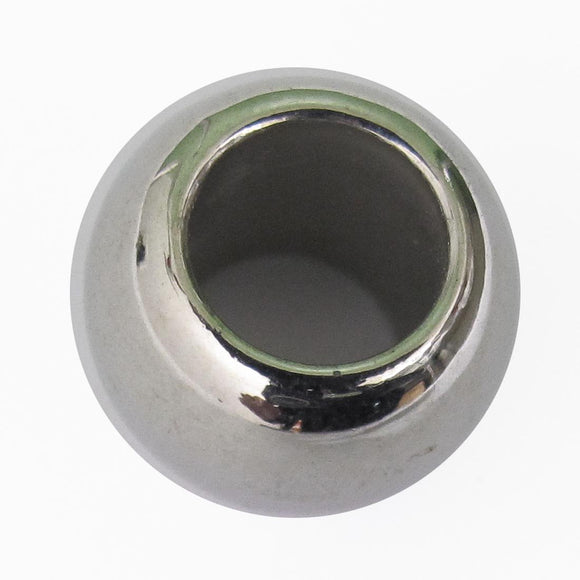 Plas 14x18mm rnd 10mm hole nkl 20pcs