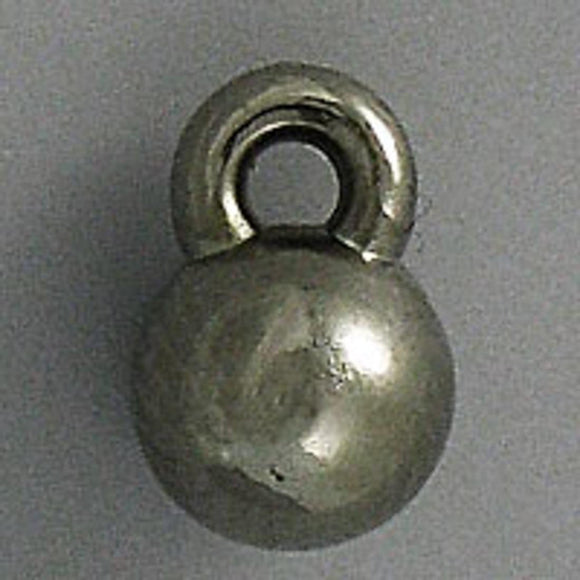 Plas 5.5mm rnd top loop nkl 100pcs