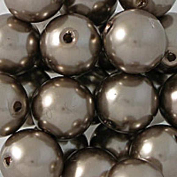 Plas 12mm rnd pearl Ant bronze 35+p/30g