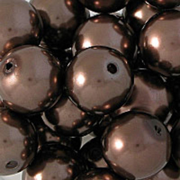 Plas 16mm rnd pearl bronze 45/100g