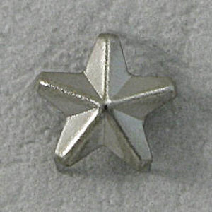 Metal 10mm fabric stud star nickel 50pcs