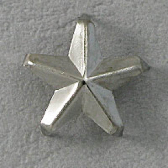 Metal 12mm fabric stud star nickel 40pcs