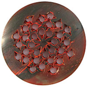 Horn 50x5 disc flower red 2pc