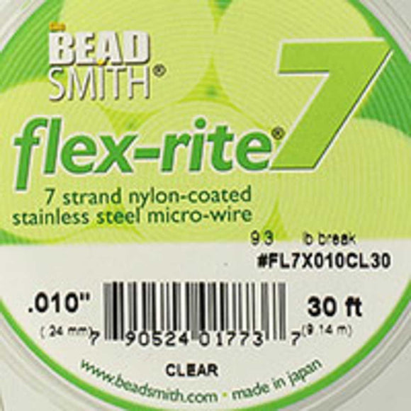 Flexrite .24mm 7str 9.3lb clear 9.14m