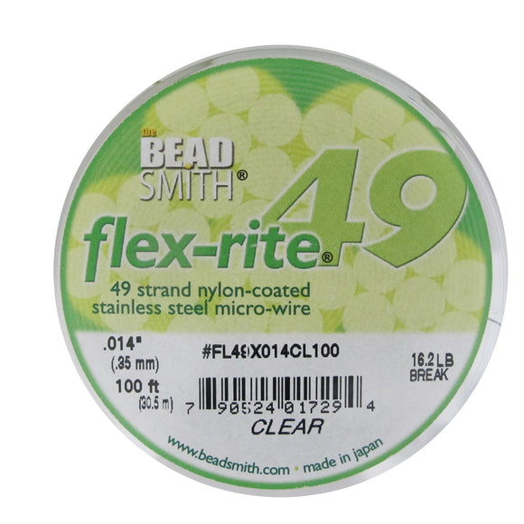 Flexrite .35mm 49str 13lb clear 30.5mt