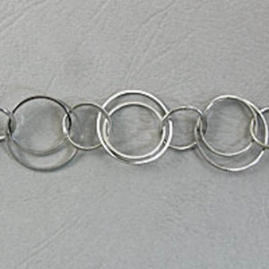 metal chain 1mtr 22mm double circles NKL