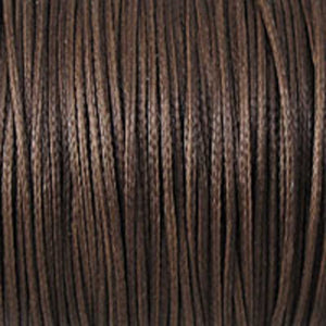 Waxed 1mm cord chocolate 40mtrs