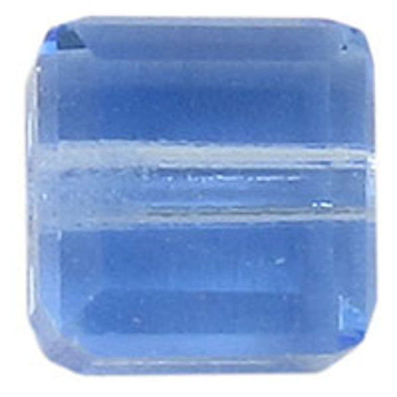 Austrian Crystals 4mm 5601 cube lgt apphire 10pc