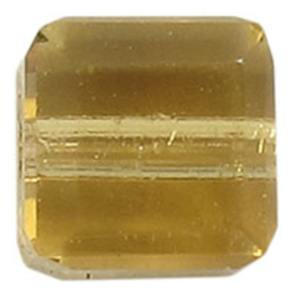 Austrian Crystals 4mm 5601 cube LGT COL TOP 10pc
