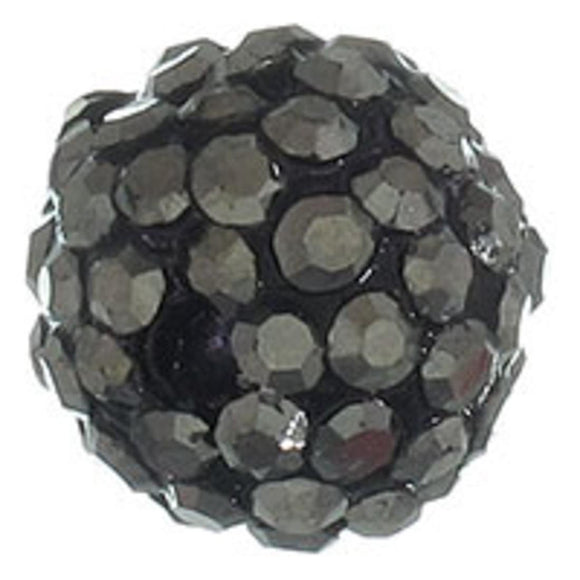 Diamante 10mm rnd hematite 2pcs