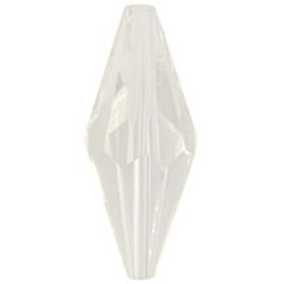 Cz 25x10mm long bicone crystal 2ps