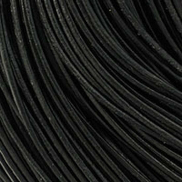 Leather 1mm round China black 100m