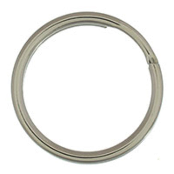 Metal 20mm rnd split ring nkl 50pcs