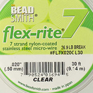 Flexrite .50mm 7str 26.9lb clear 9.14m