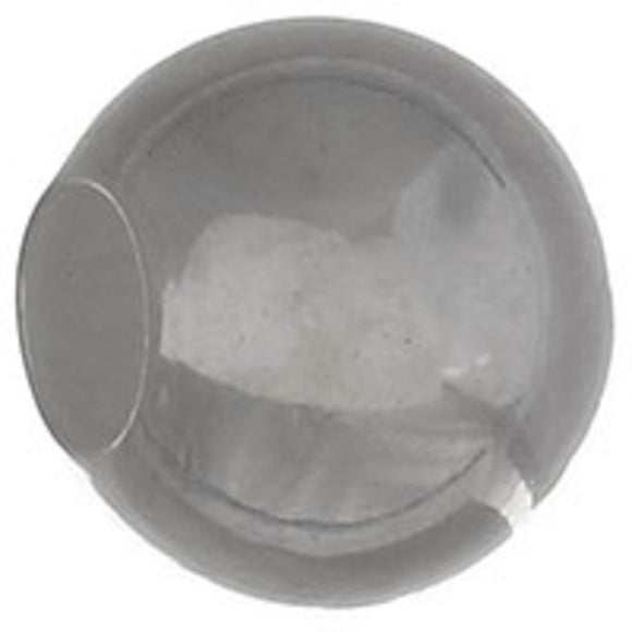 Sterling sil 10mm 3.8mm hole bead 1pc