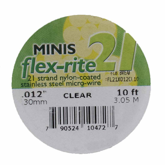 Flexrite .30mm 21str 6lb clear 3.05m