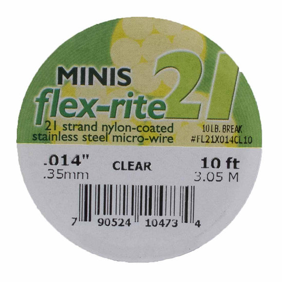 Flexrite .35mm 21str 10lb clear 3.05m