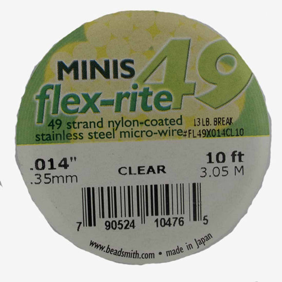 Flexrite .35mm 49str 13lb clear 3.05m
