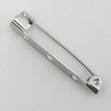 metal 32mm brooch back NKL 10pcs
