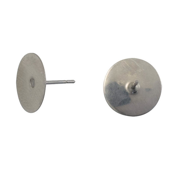 Metal 12mm surgical st E/Ring stud 20p