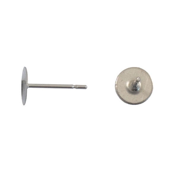 Metal 6mm surgical steel E/Ring stud 20p