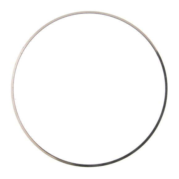 Metal 35mm rnd ring thin NF silver 20pc