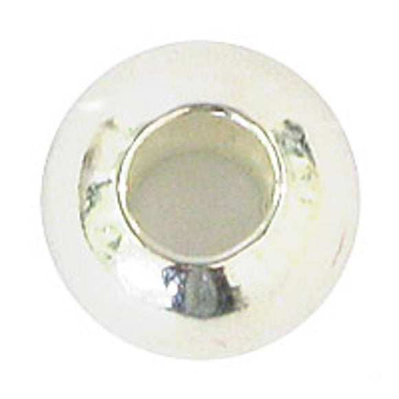 Metal 5mm rnd Lge hole silver 500p