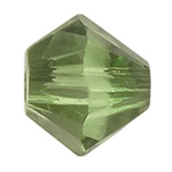 Austrian Crystals 4mm 5328 peridot satin 30p