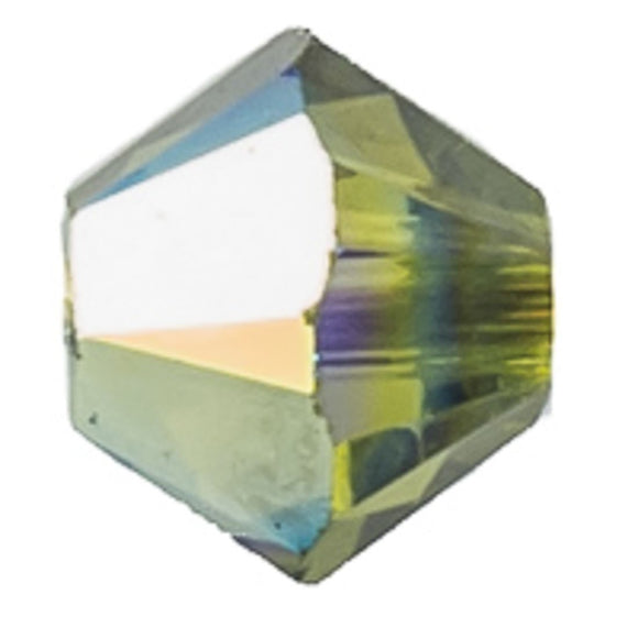Austrian Crystals 4mm 5328 olivine AB 30p