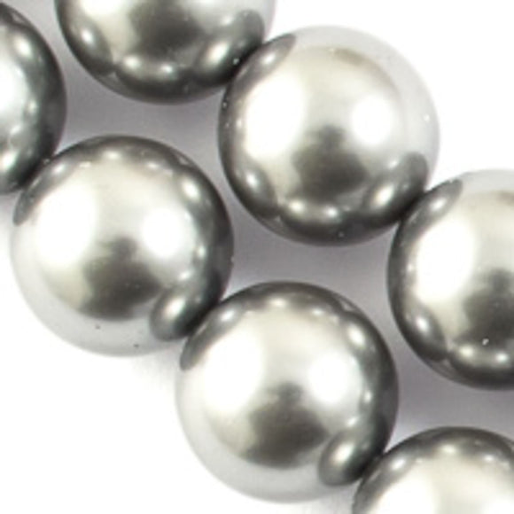 Not Available in the Prahran Store - Austrian Crystals 12mm 5810 grey 6pcs