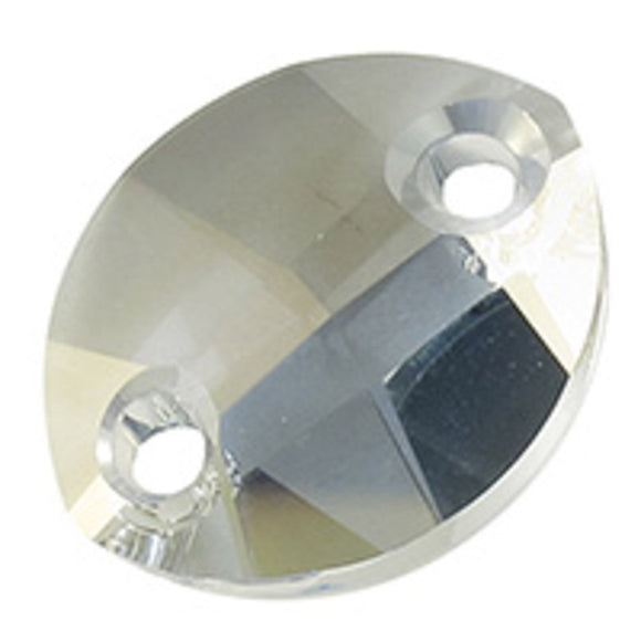 Austrian Crystals 14x11mm 3224 leaf 2hole BLSH 2