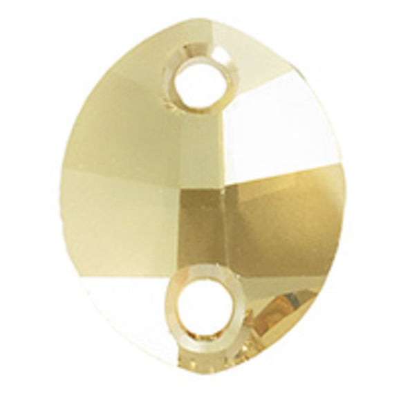 Austrian Crystals 14x11mm 3224 leaf 2hole GSHA 2