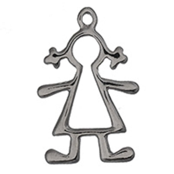 Metal 26mm GIRL hollow NF NKL 6pcs