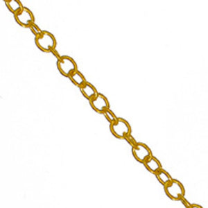 Metal chain 2.3x1.9mm oval gold 2mt