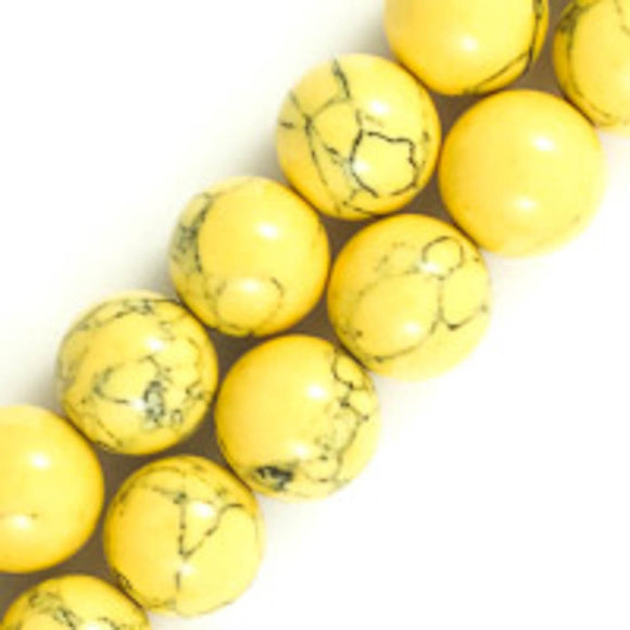 Semi prec 10mm rnd hlit mustard/grey 40p