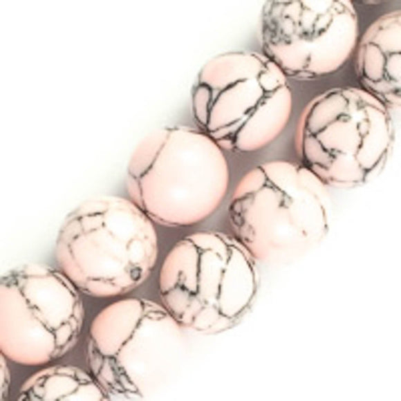 Semi prec 12mm rnd hlite musk/gry 34pcs