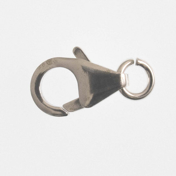 Sterling sil 11mm parrot clasp +ring 2pc