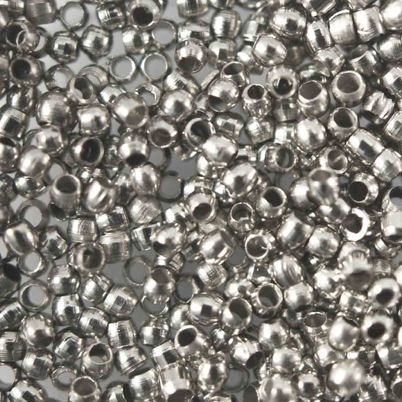 Metal 3mm crimp NF nickel 1000pcs