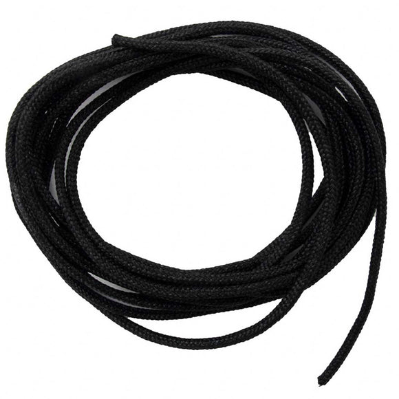 Cord 1.8mm shiny woven black 1.9metre