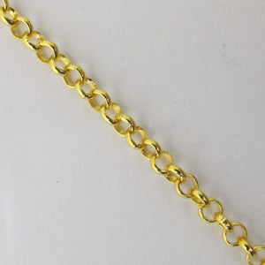 metal chain 2.5mm belcher NF gold 10mtres