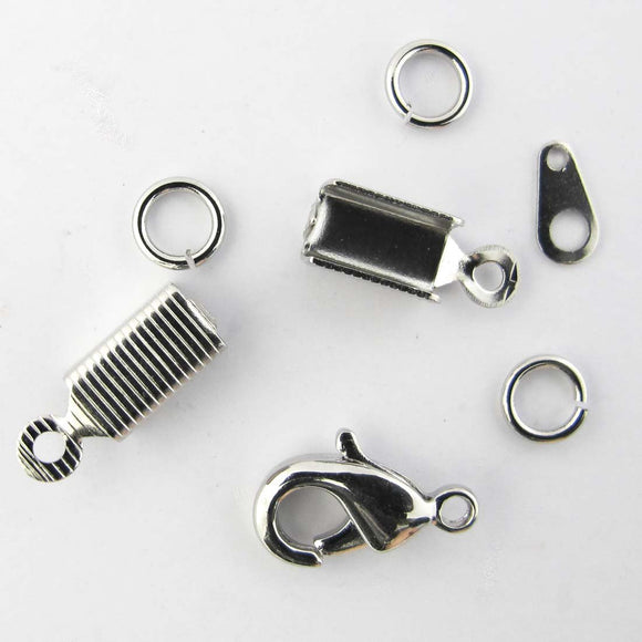 Metal 13mm clasp j rings tags ends nk