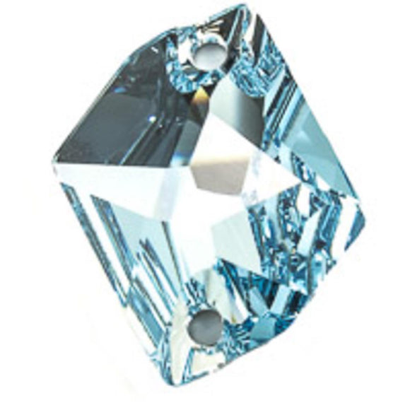 Austrian Crystals 20x16mm 3265 aquarmaine 2pcs