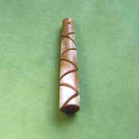 Bone 49x8mm totem antique 4pcs