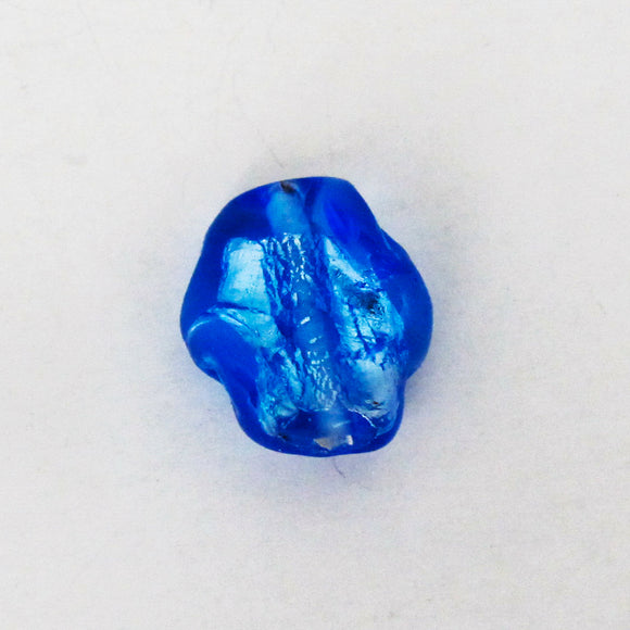 Cz 14mm h/made twist perwinkle 2pc