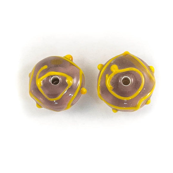 Cz 9x15m h/made mauve/yell 1pc