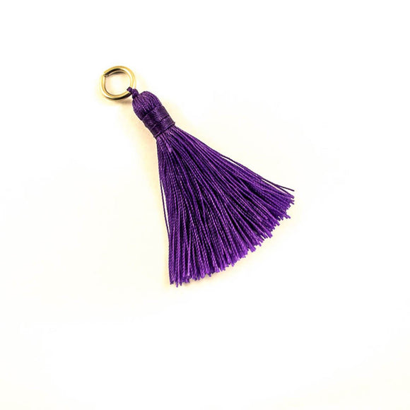 Thread 60mm Tassel purple 4pcs
