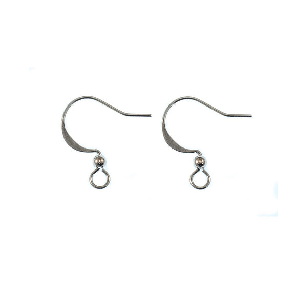 Metal 16mm earring hook NF Nickel 500pcs