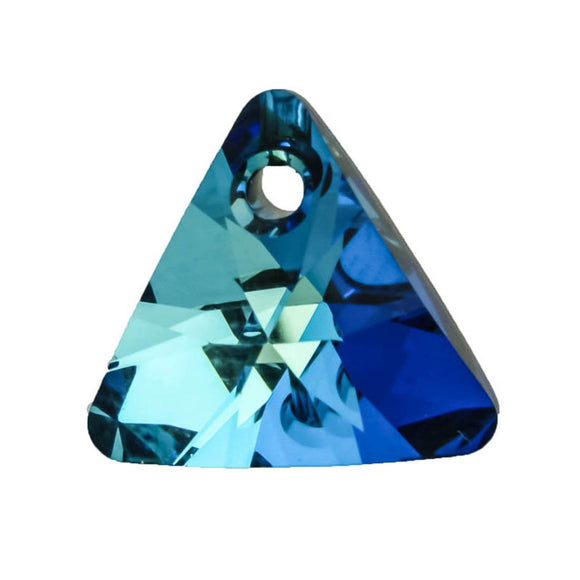 Austrian Crystals 12mm 6628 triangle b blue 2pc