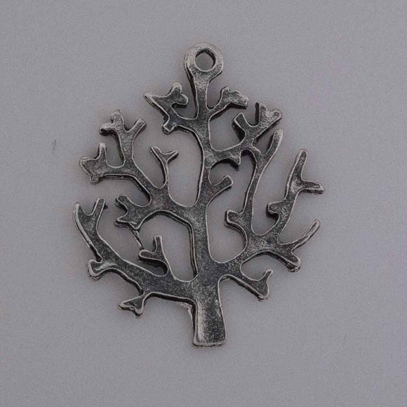 Metal 25mm tree of life Ant nkl 10pc