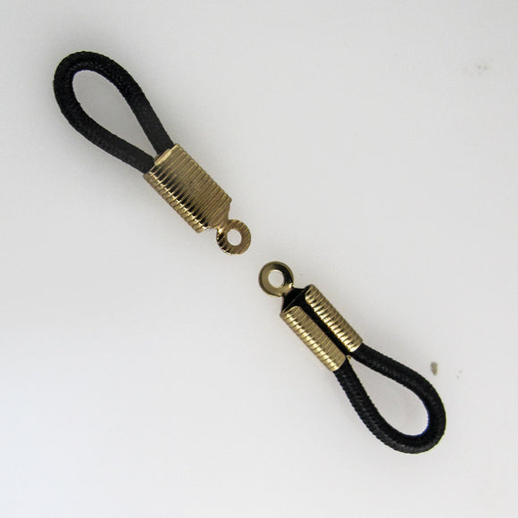 Metal 24mm eye glass holder gold 6pcs